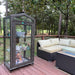 Janco Indoor/Outdoor Garden Cabinet with outdoor couch
