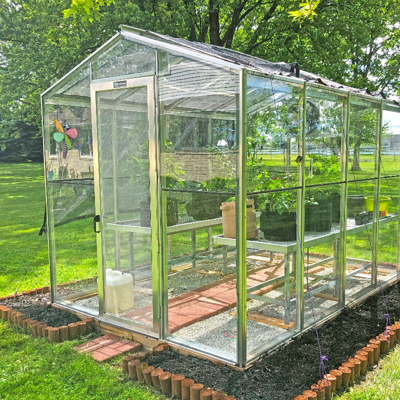 Janco Palmetto Greenhouse left side with plants 