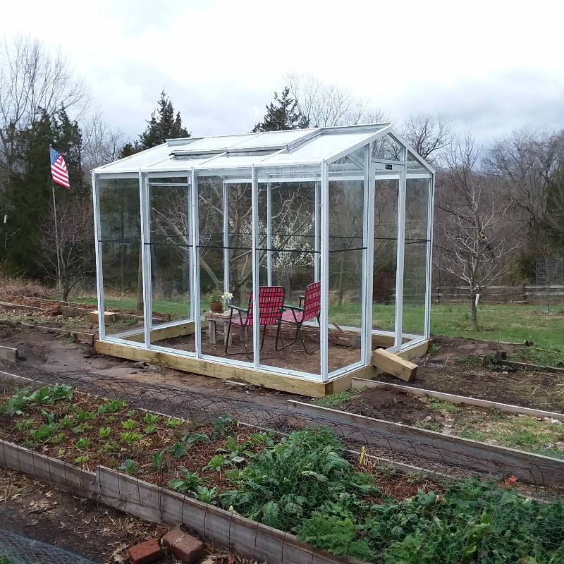Janco Palmetto Greenhouse with outside garden