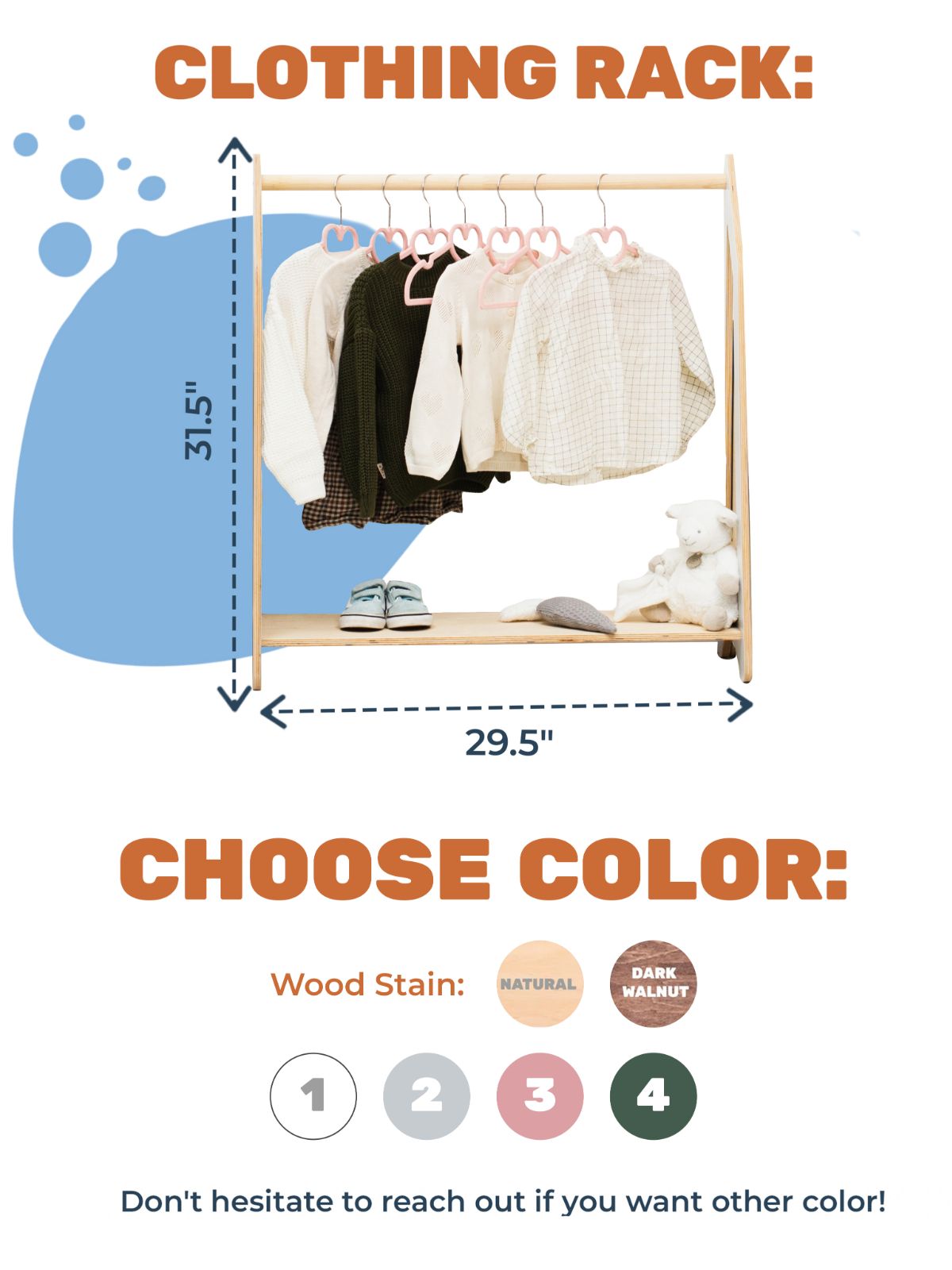 Enjoy The Wood Montessori Clothes Rack