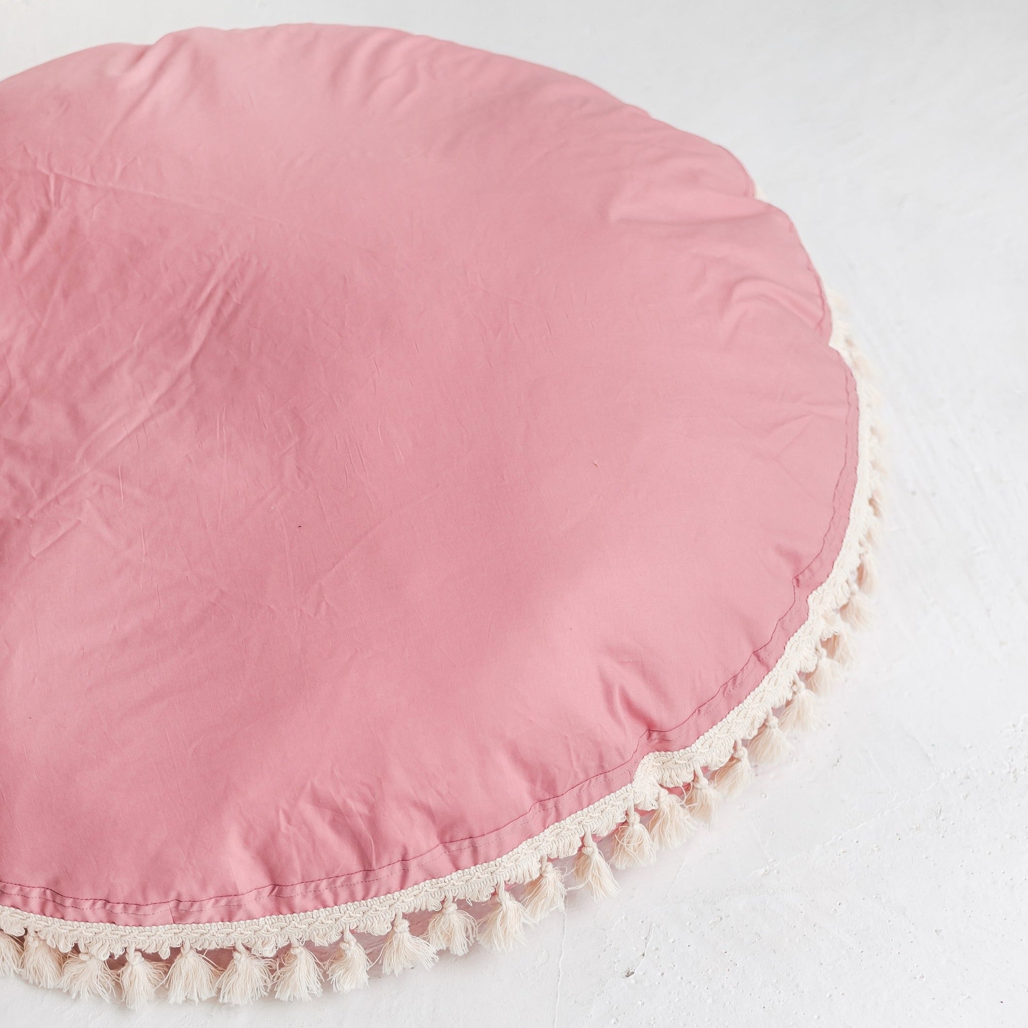 MINICAMP FP-ROSE-TAS Floor Cushion with Tassles for Kids