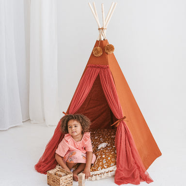 MINICAMP Fairy Play Tent for Kids Cognac