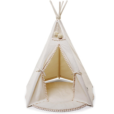 MINICAMP TeePee Tent With Pompoms for Kids