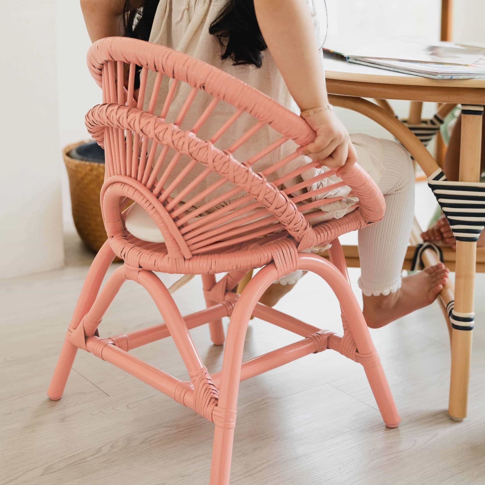 MOMIJI Maya Kids Chair - Peach Pink MOMIJI US LLC