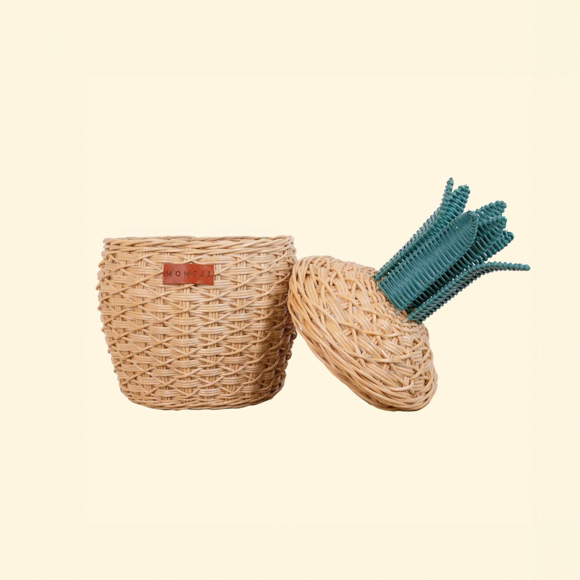 MOMIJI Pineapple Rattan Storage Basket Natural - Small MOMIJI US LLC