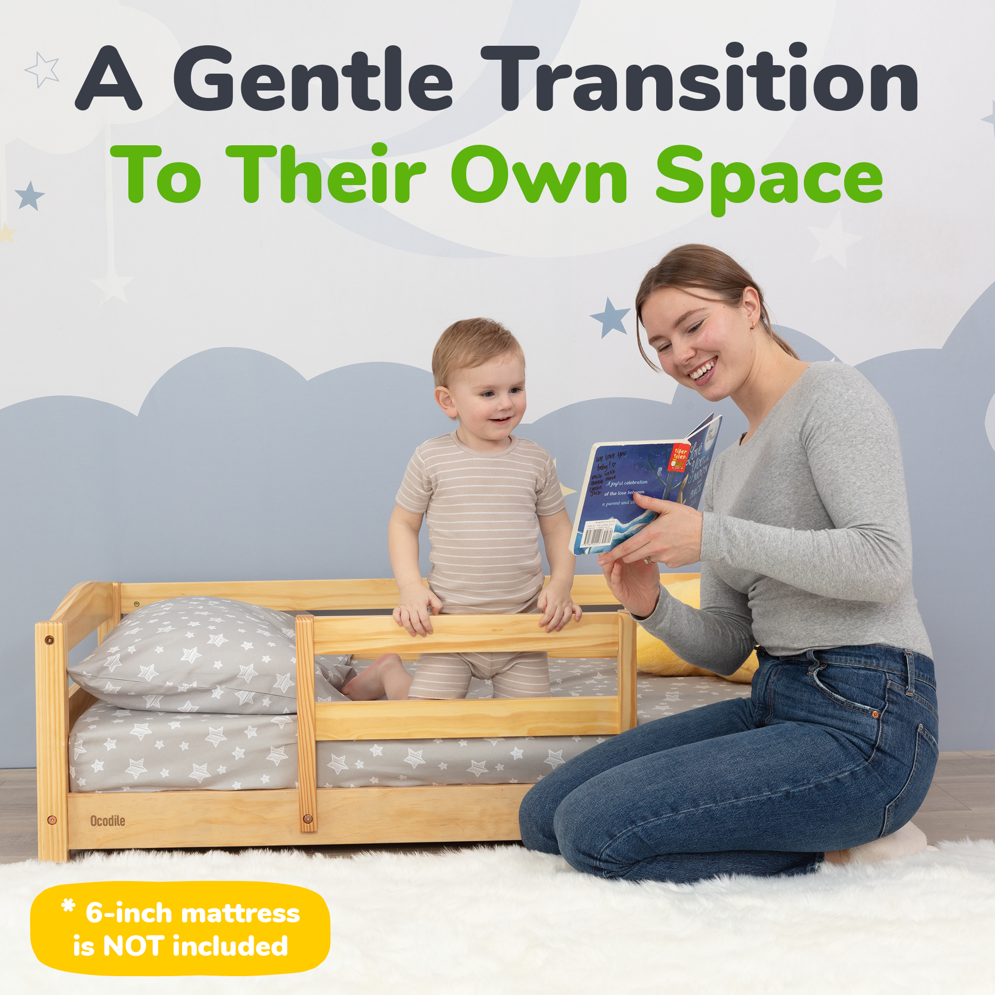 Ocodile Floor Bed - Crib Size