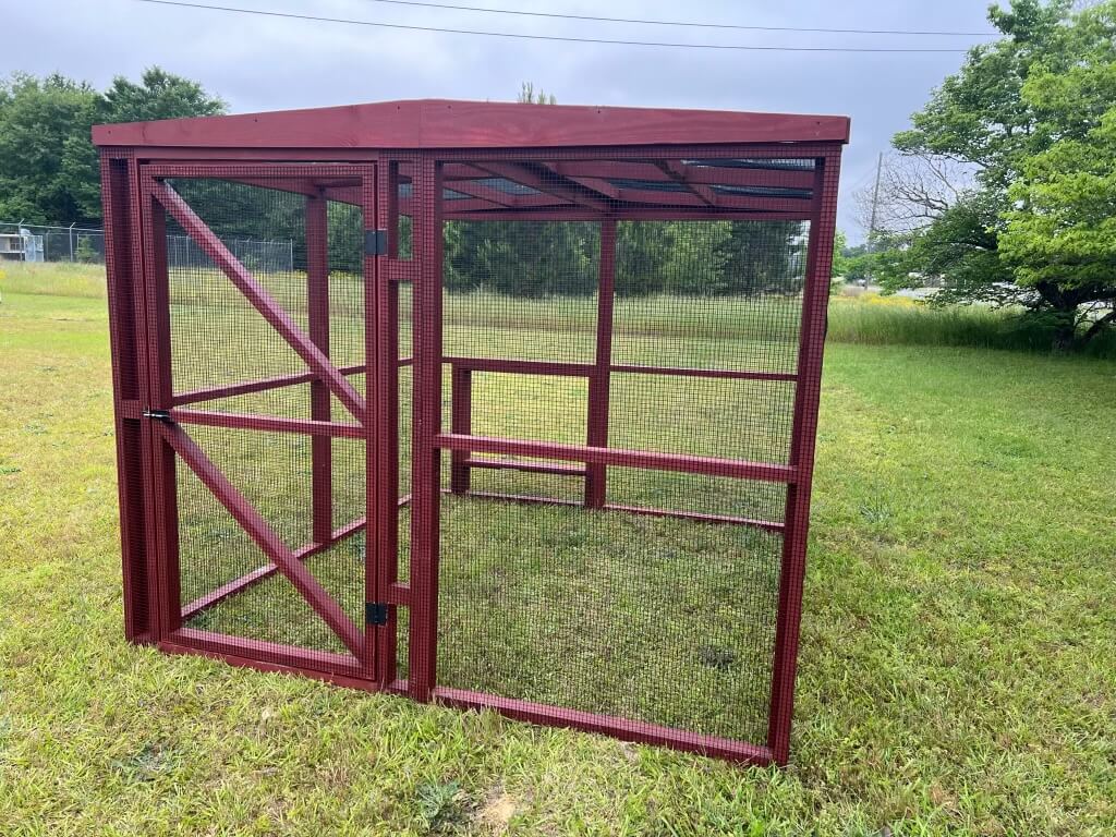 OverEZ W8CKR Chicken Coop Wooden 8 Ft. Chicken Run