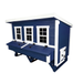 OverEZ Chicken Coop XL Blue on White Background