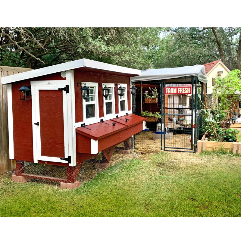 OverEZ Chicken Coop XL Red Outdoor