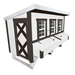 OverEZ Chicken Coop XL White on White Background 