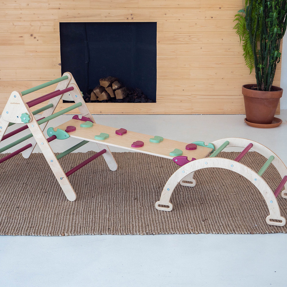 Woodandhearts Montessori Climbing Set of 3
