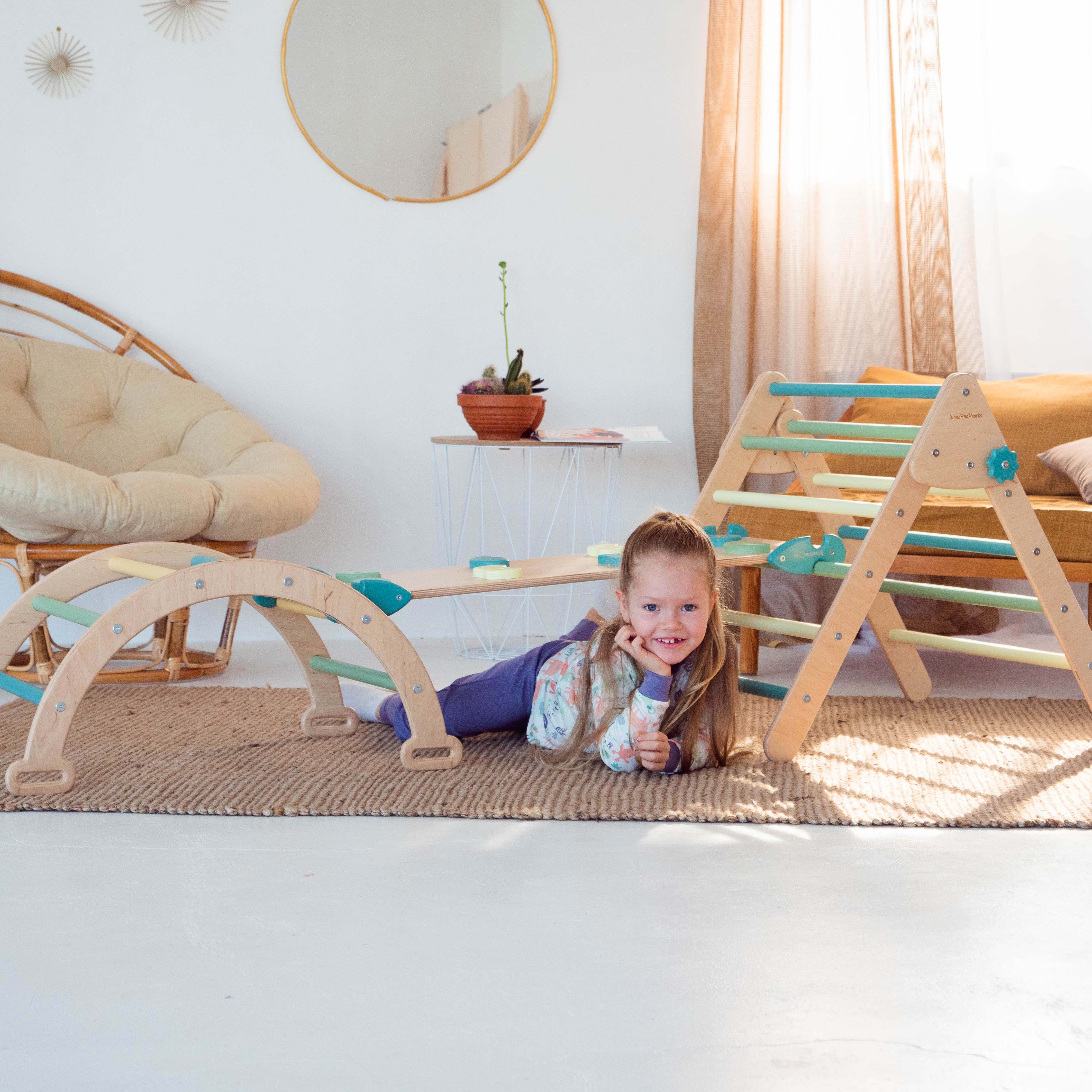 Woodandhearts Montessori Climbing Set of 3