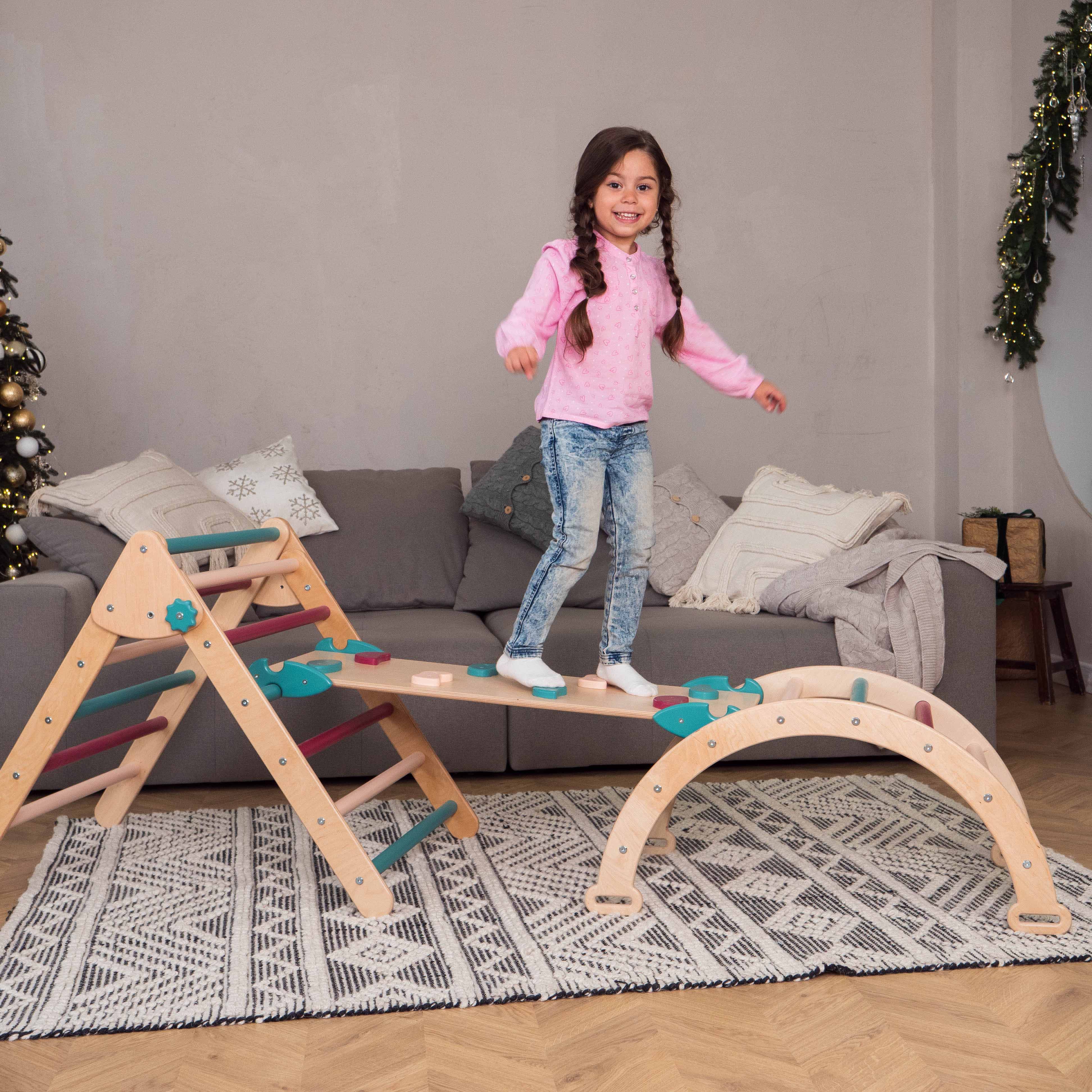 Woodandhearts Montessori Climbing Set of 3