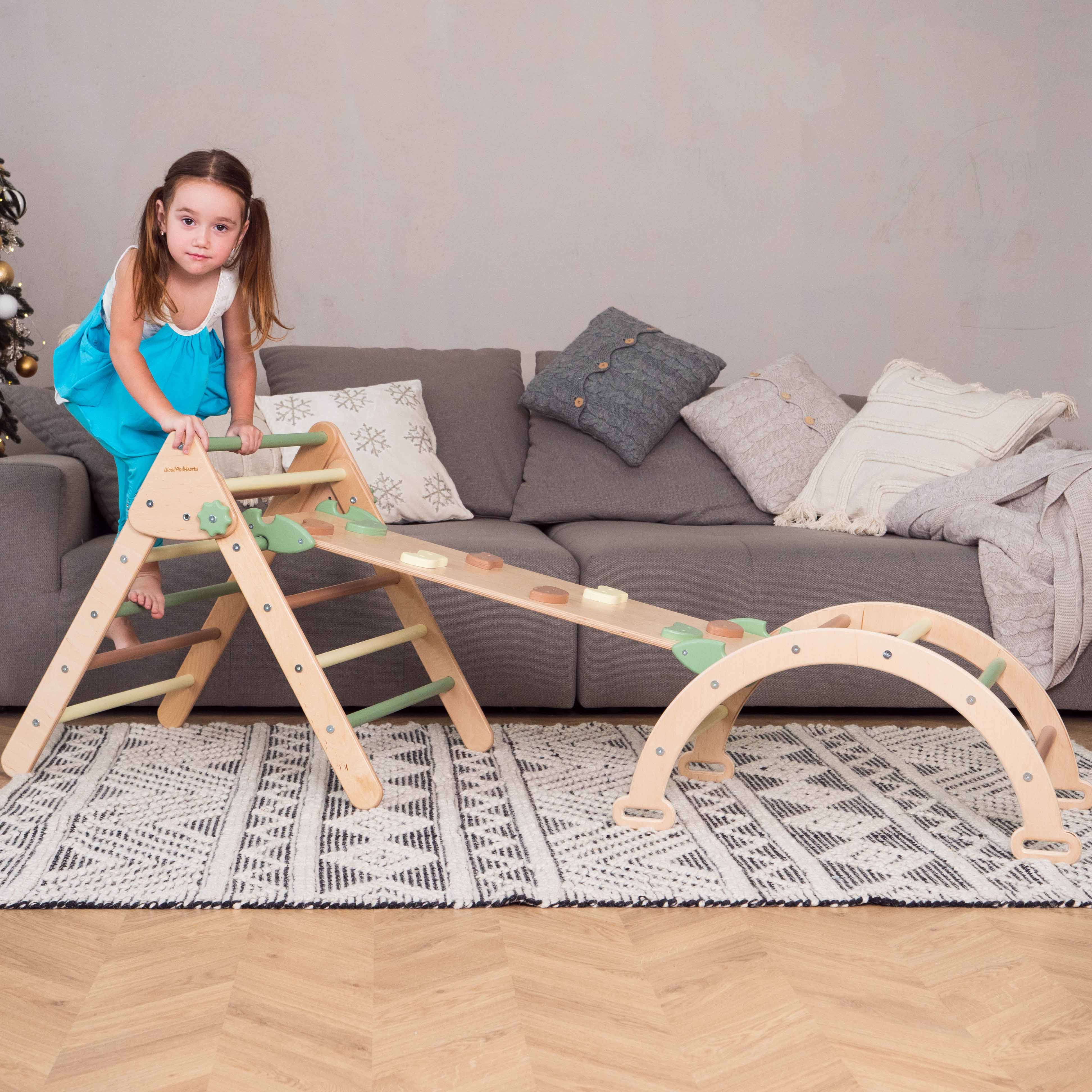 Woodandhearts Montessori Climbing Set of 3
