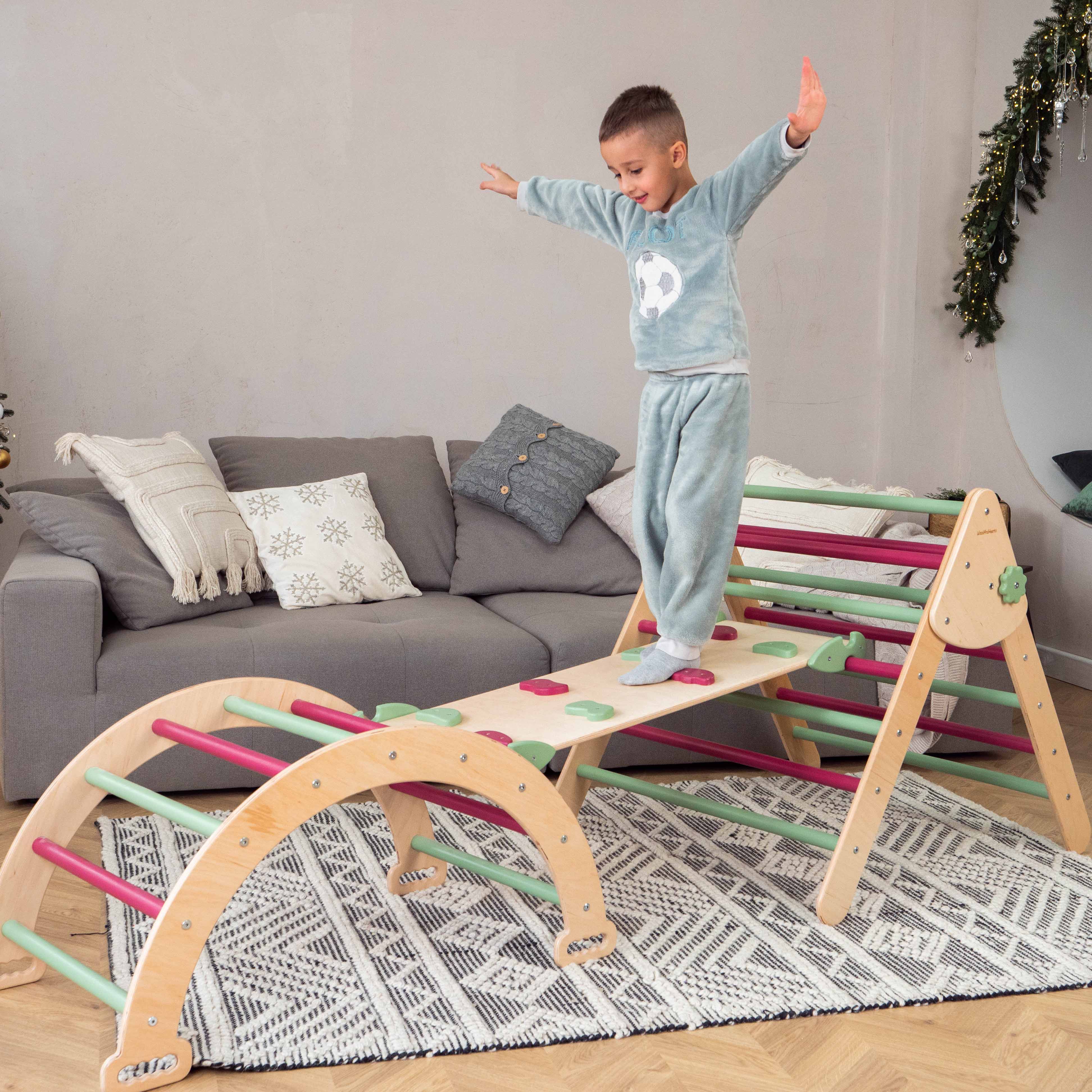 Woodandhearts Montessori Climbing Set of 3