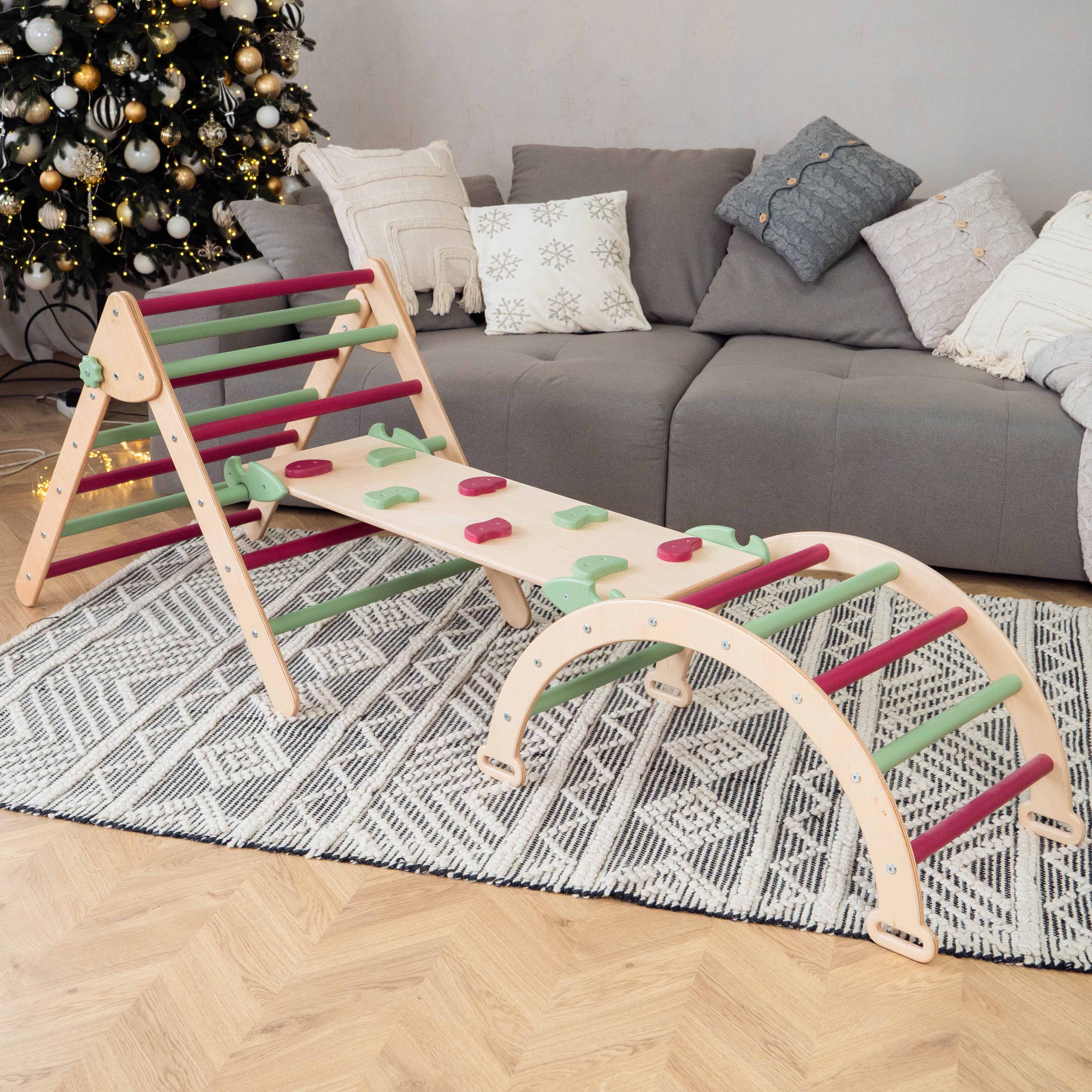Woodandhearts Montessori Climbing Set of 3