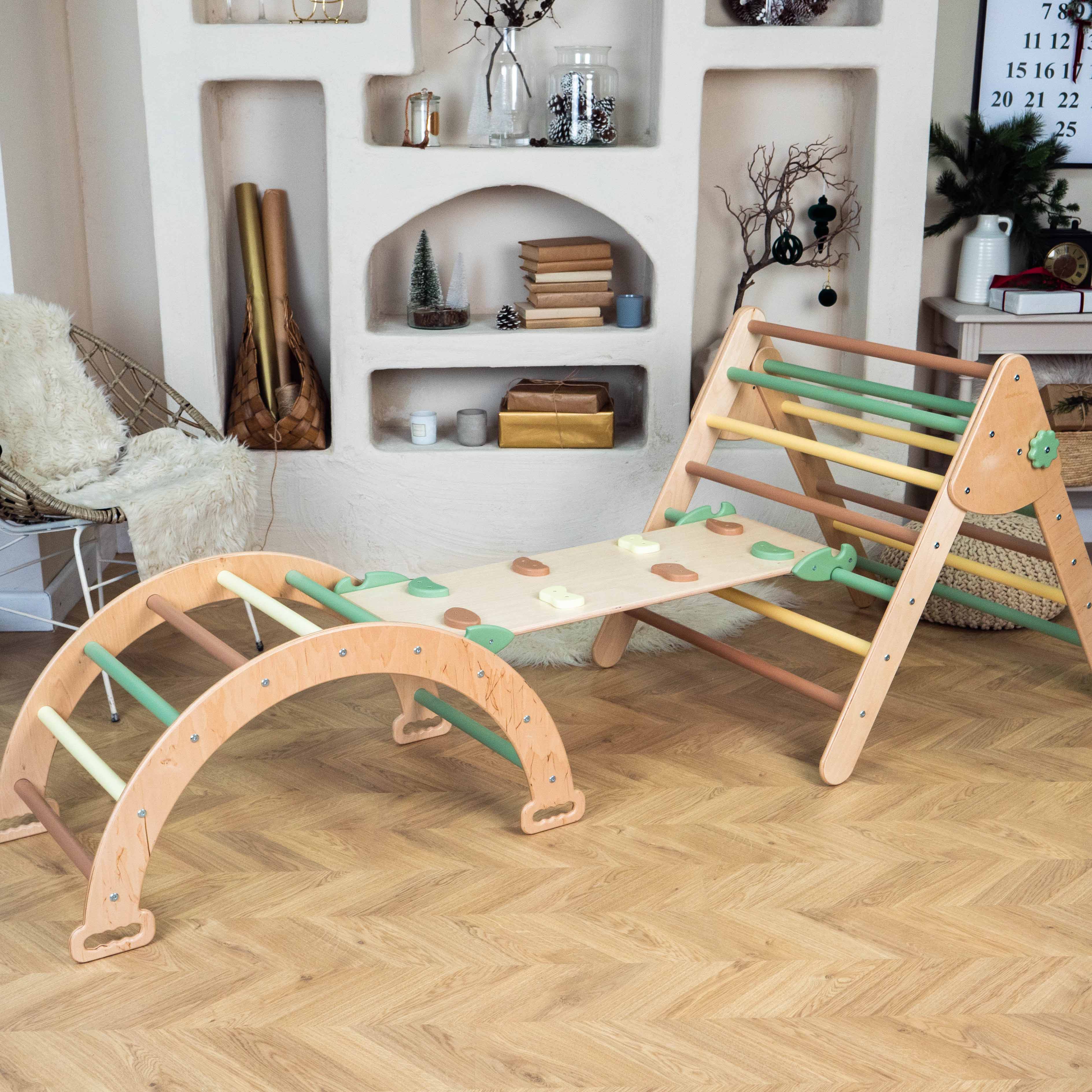 Woodandhearts Montessori Climbing Set of 3