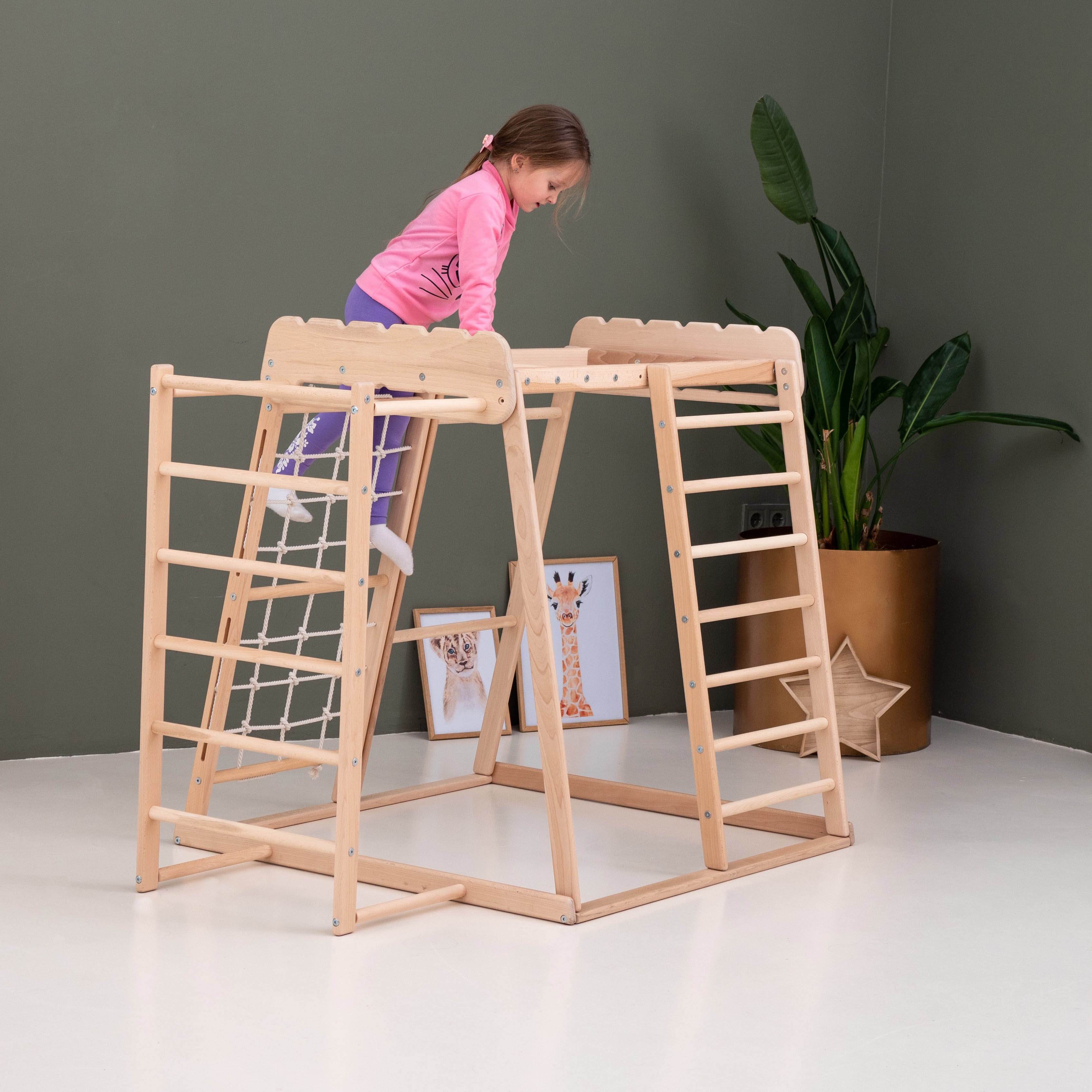 Woodandhearts Indoor Jungle Gym