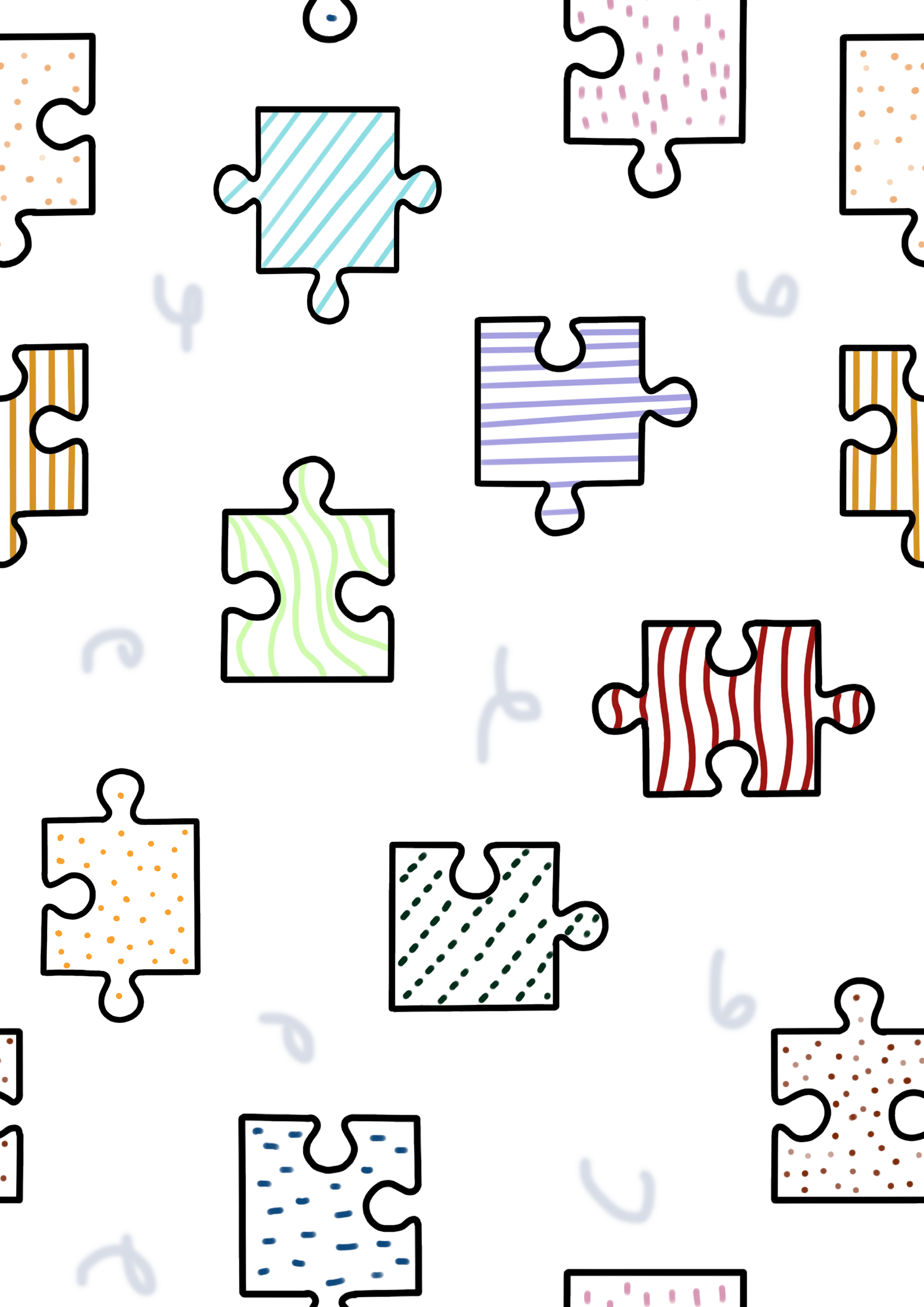 PushpLinen Patterned Puzzle Printed Canopy