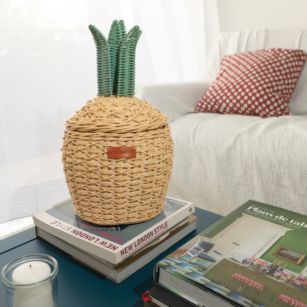 MOMIJI Pineapple Rattan Storage Basket Natural - Small MOMIJI US LLC