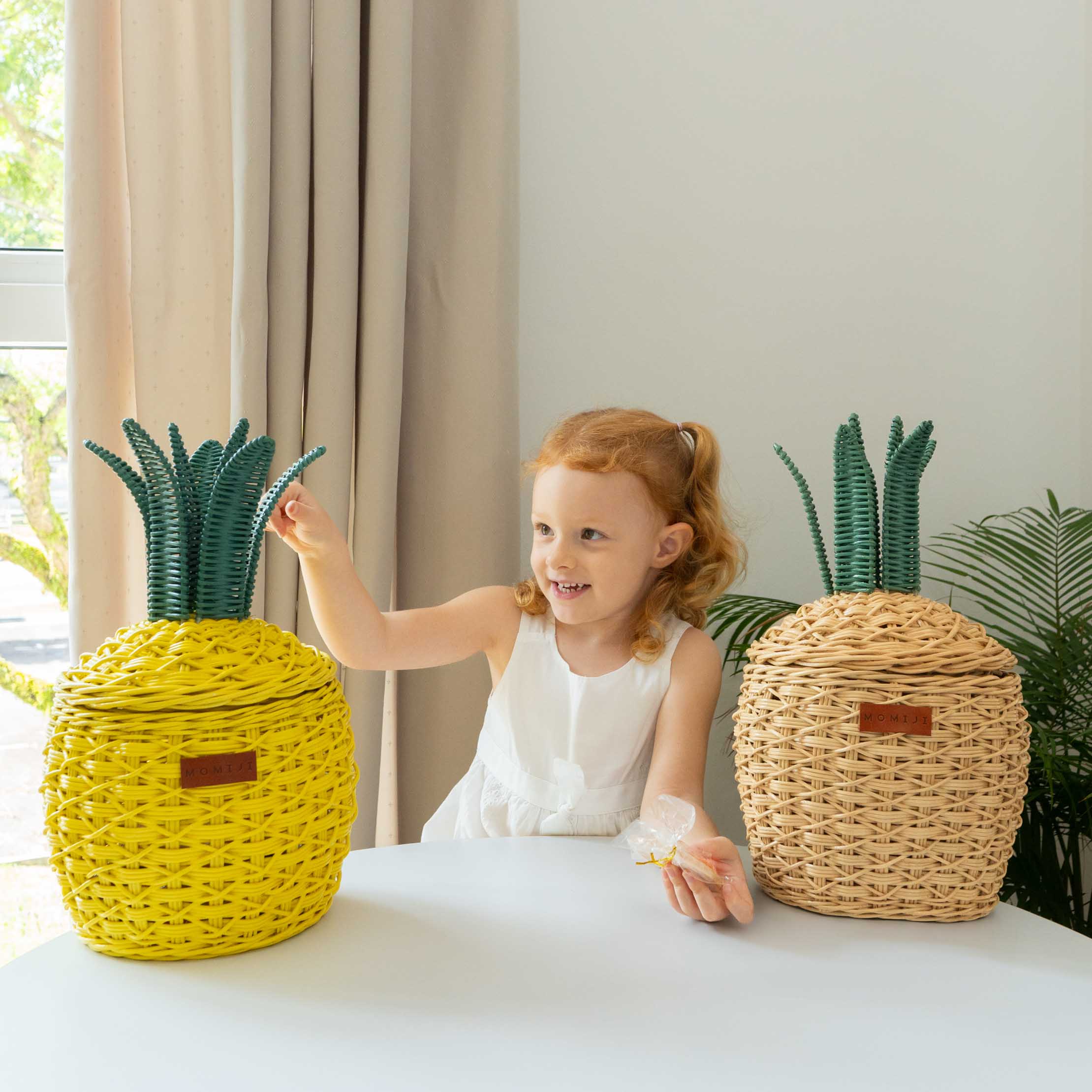 MOMIJI Pineapple Rattan Storage Basket Natural - Small MOMIJI US LLC