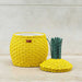 MOMIJI Pineapple Rattan Storage Basket Yellow - Medium MOMIJI US LLC