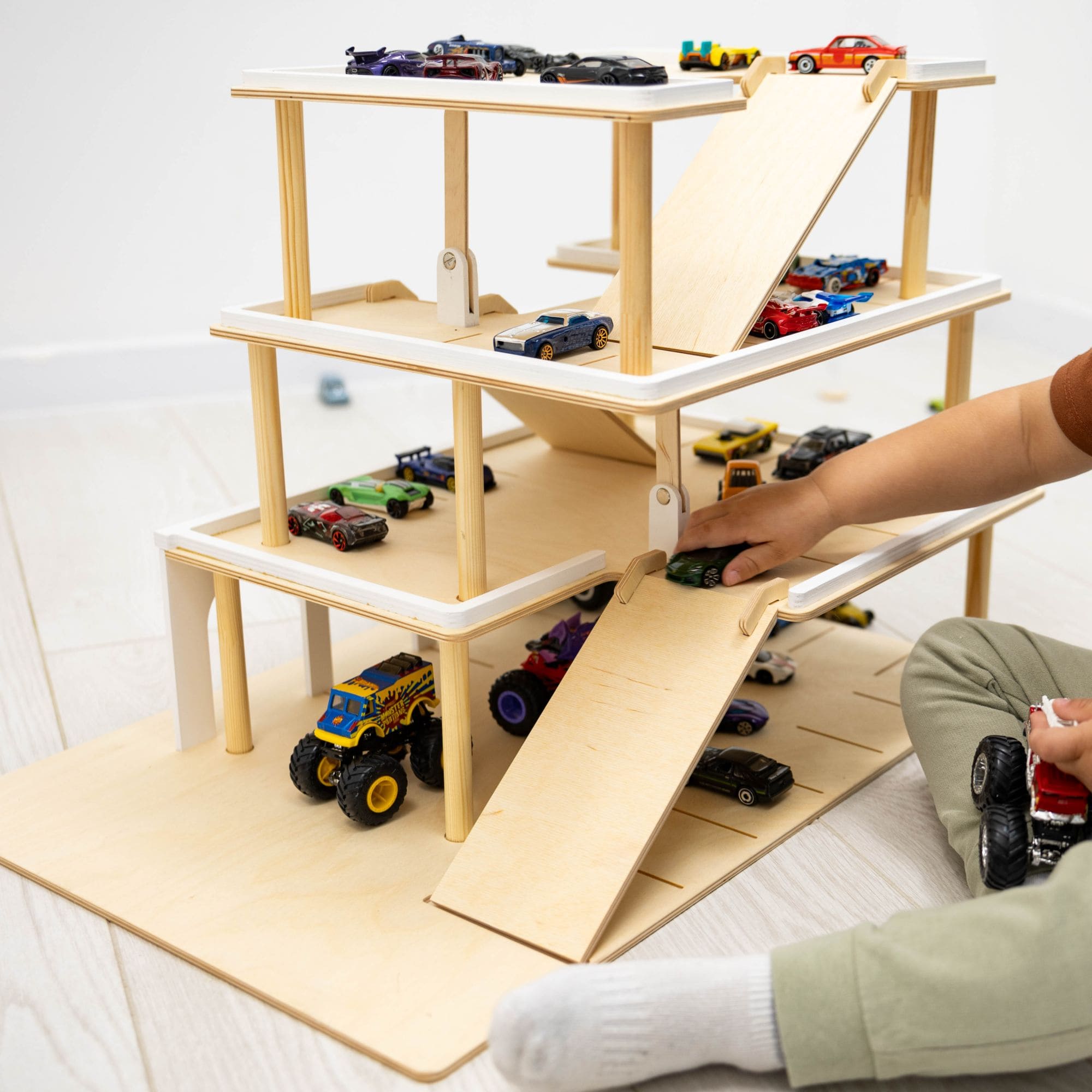 Enjoy the Wood Toy Parking Garage