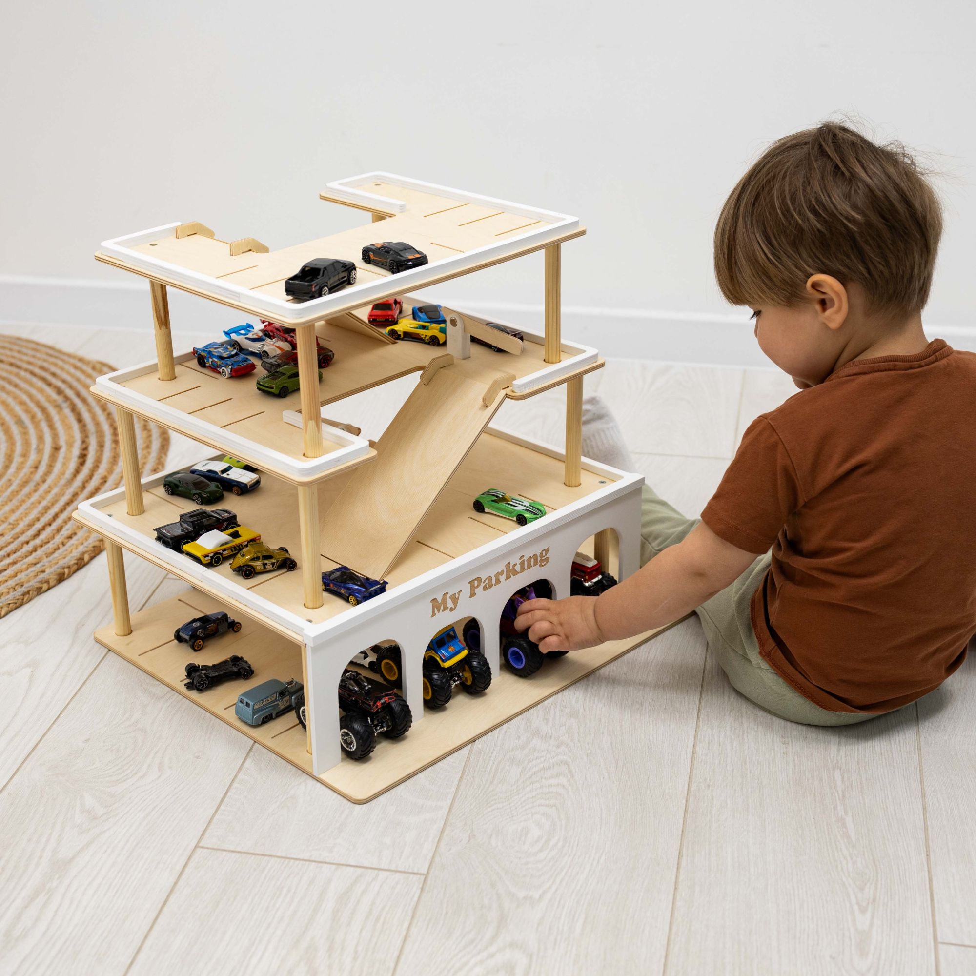 Enjoy the Wood Toy Parking Garage