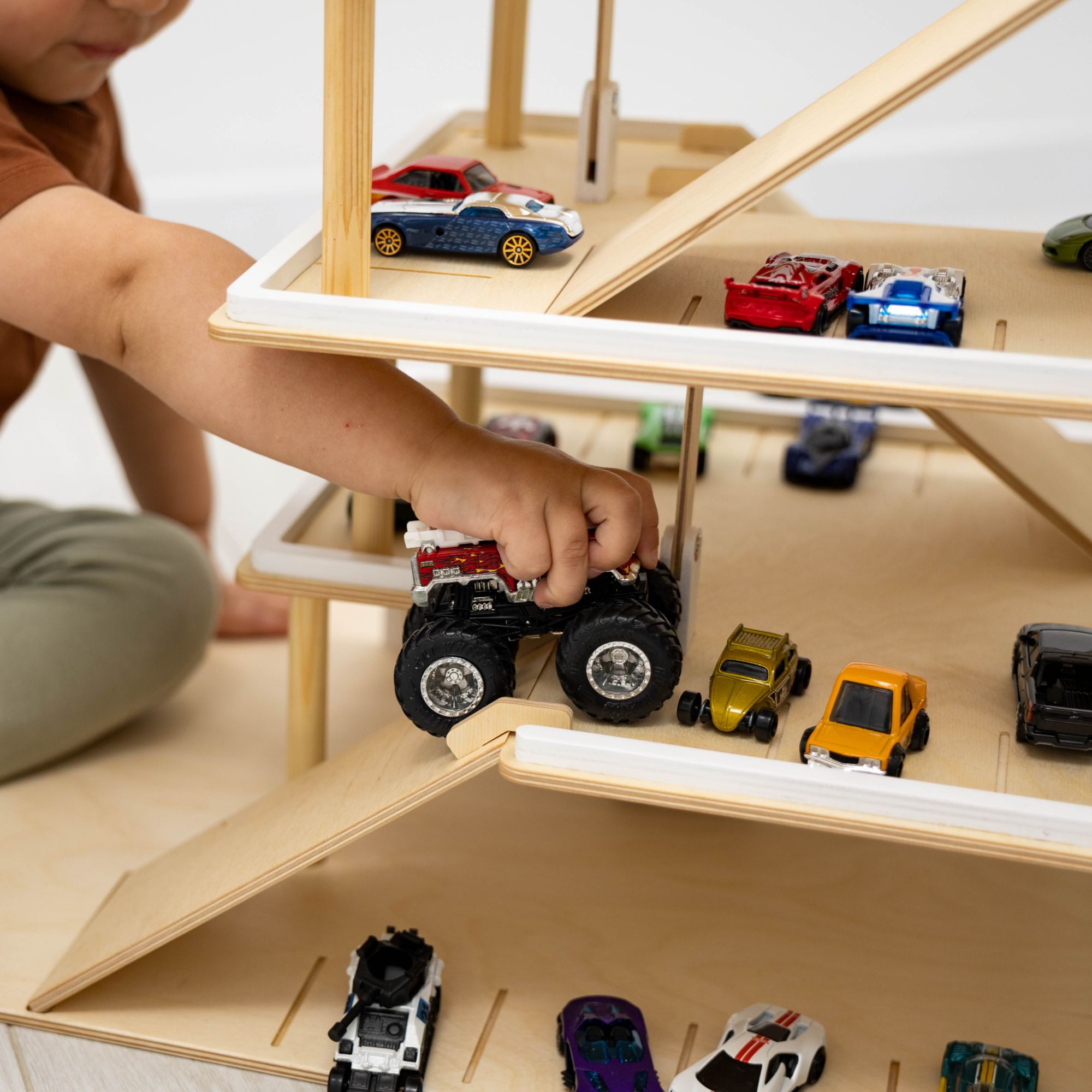 Enjoy the Wood Toy Parking Garage