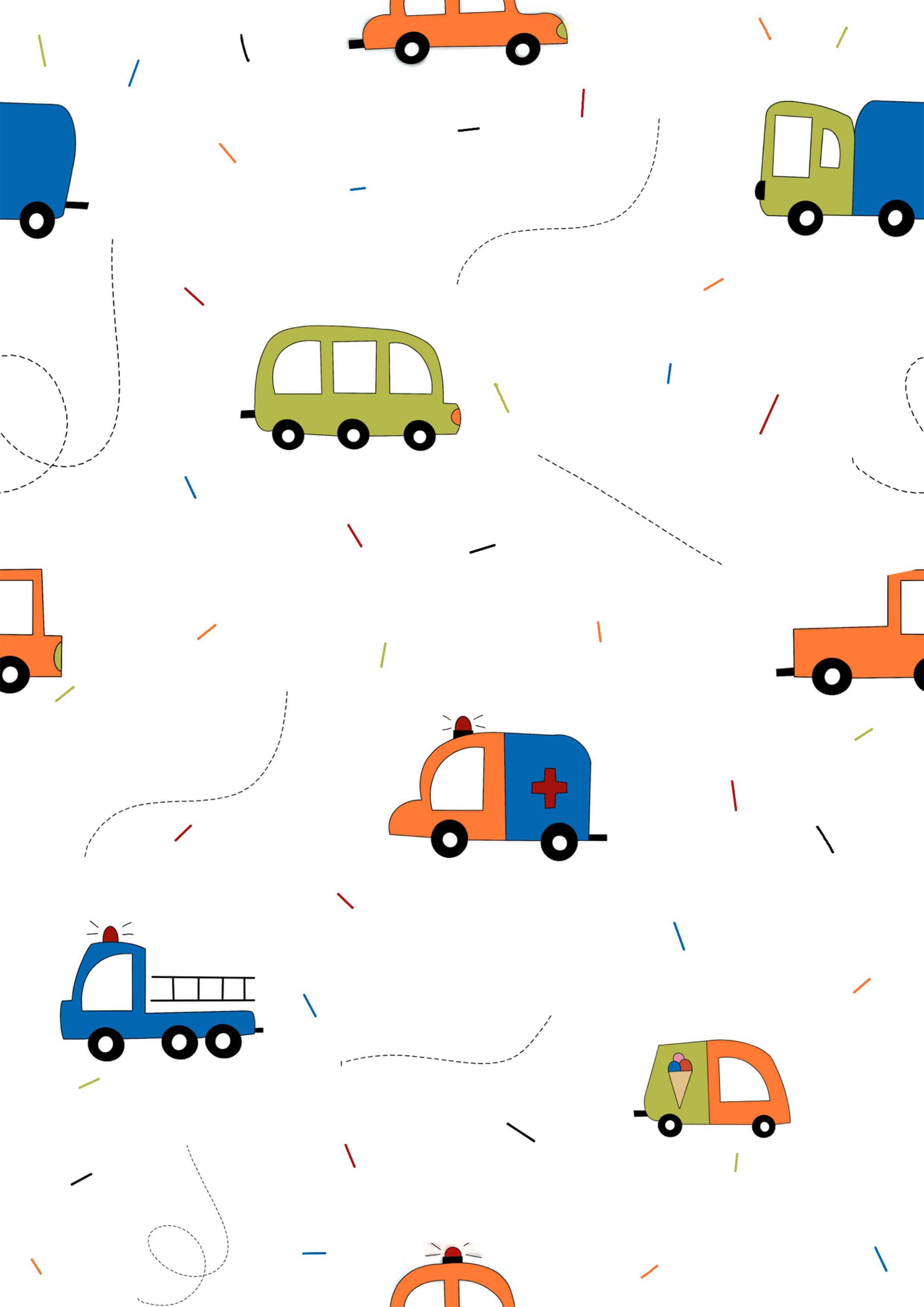 PushpLinen Vehicles Printed Canopy
