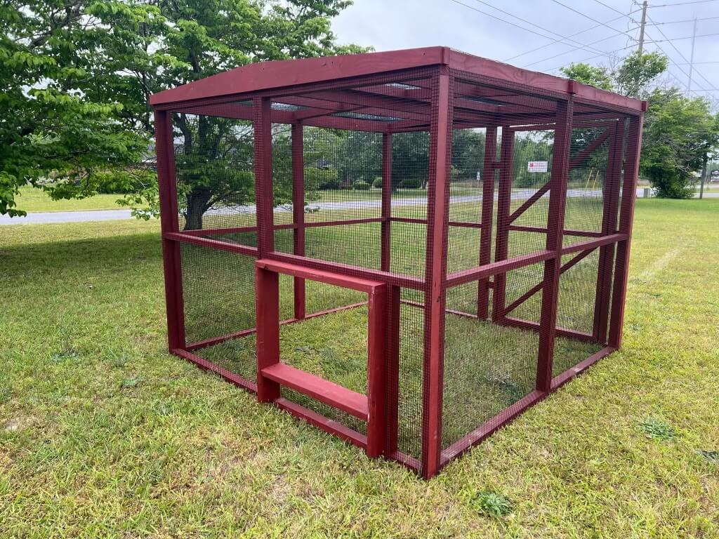OverEZ W8CKR Chicken Coop Wooden 8 Ft. Chicken Run