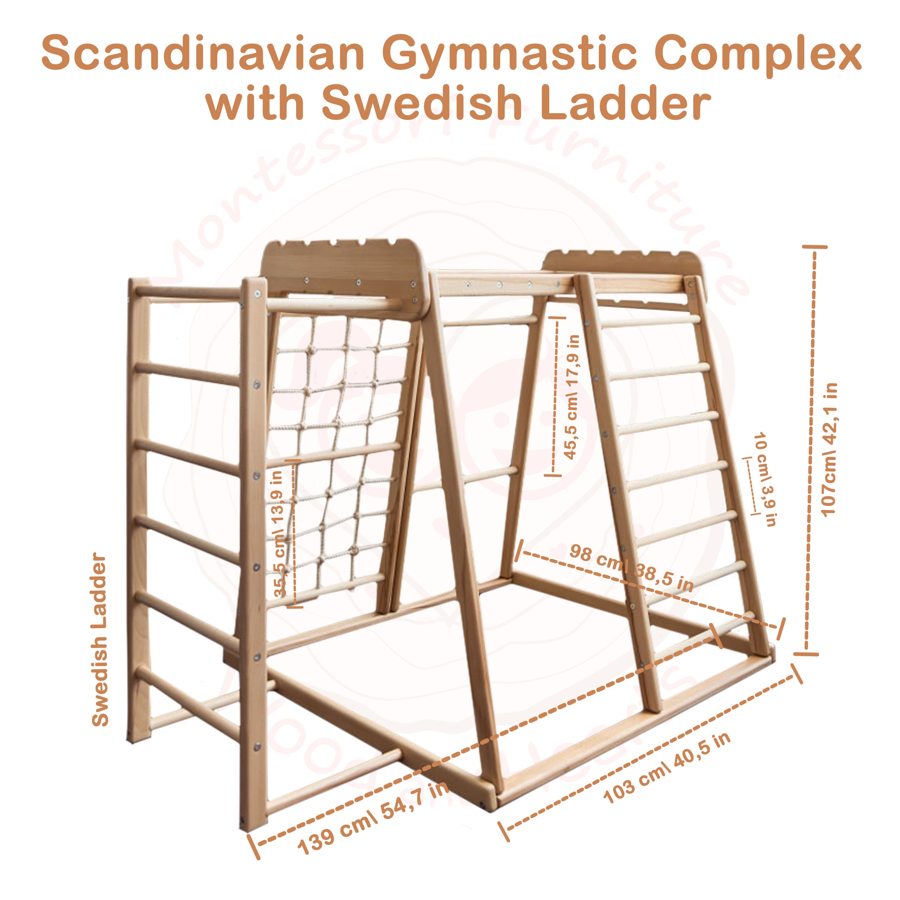 Woodandhearts Indoor Jungle Gym