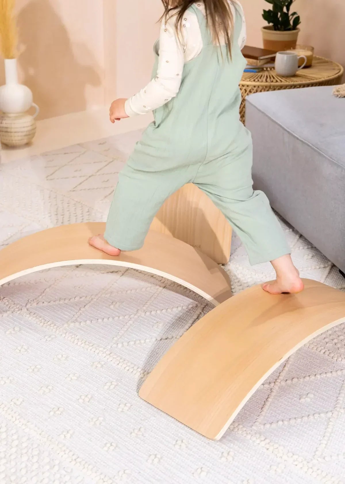 Kids Wooden Wobble Balance Board