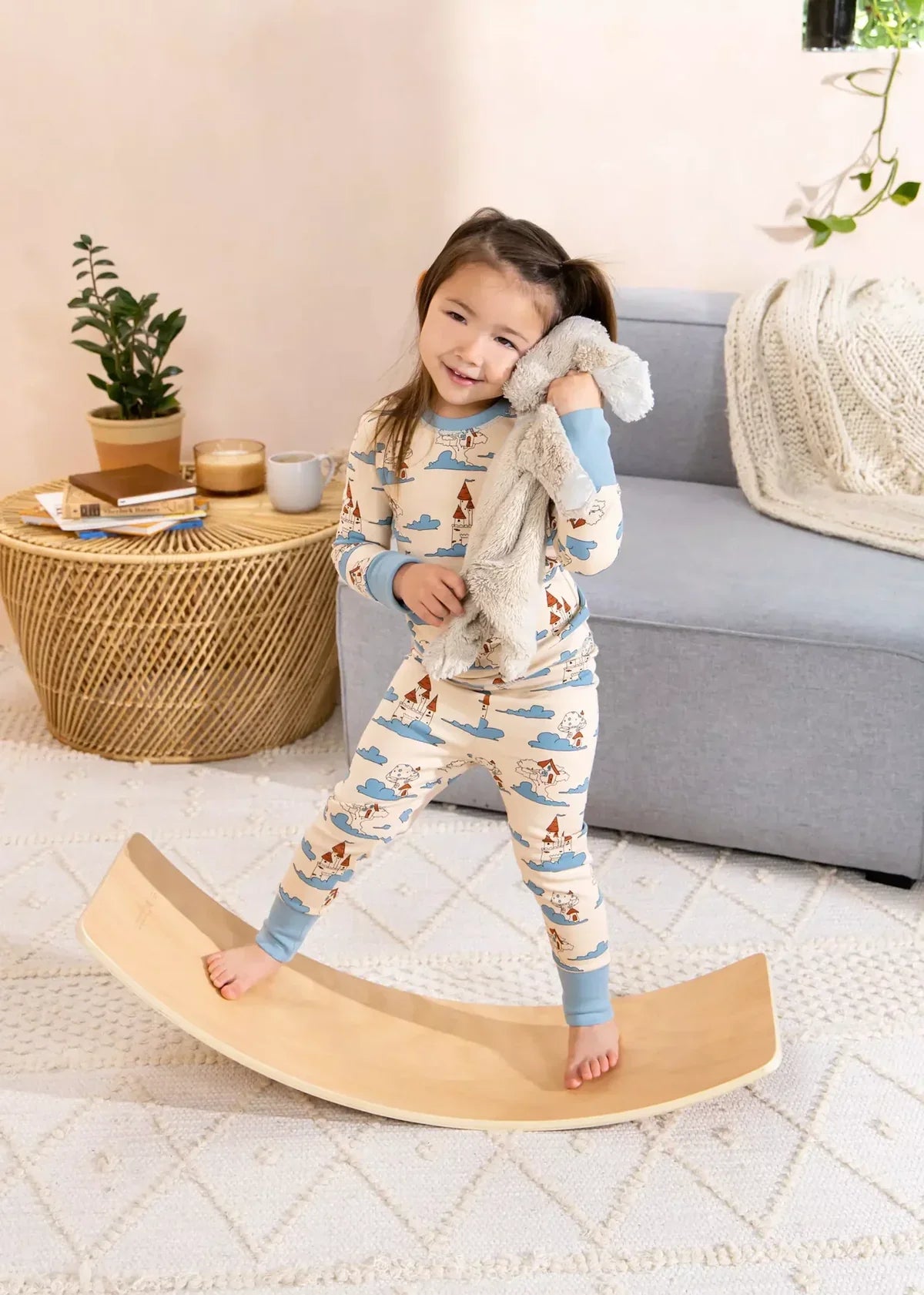 Kids Wooden Wobble Balance Board