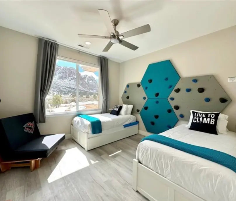 Everett & Avery Co. Rock Climbing Panels - HexCore Modular Hexagonal Wood Panel