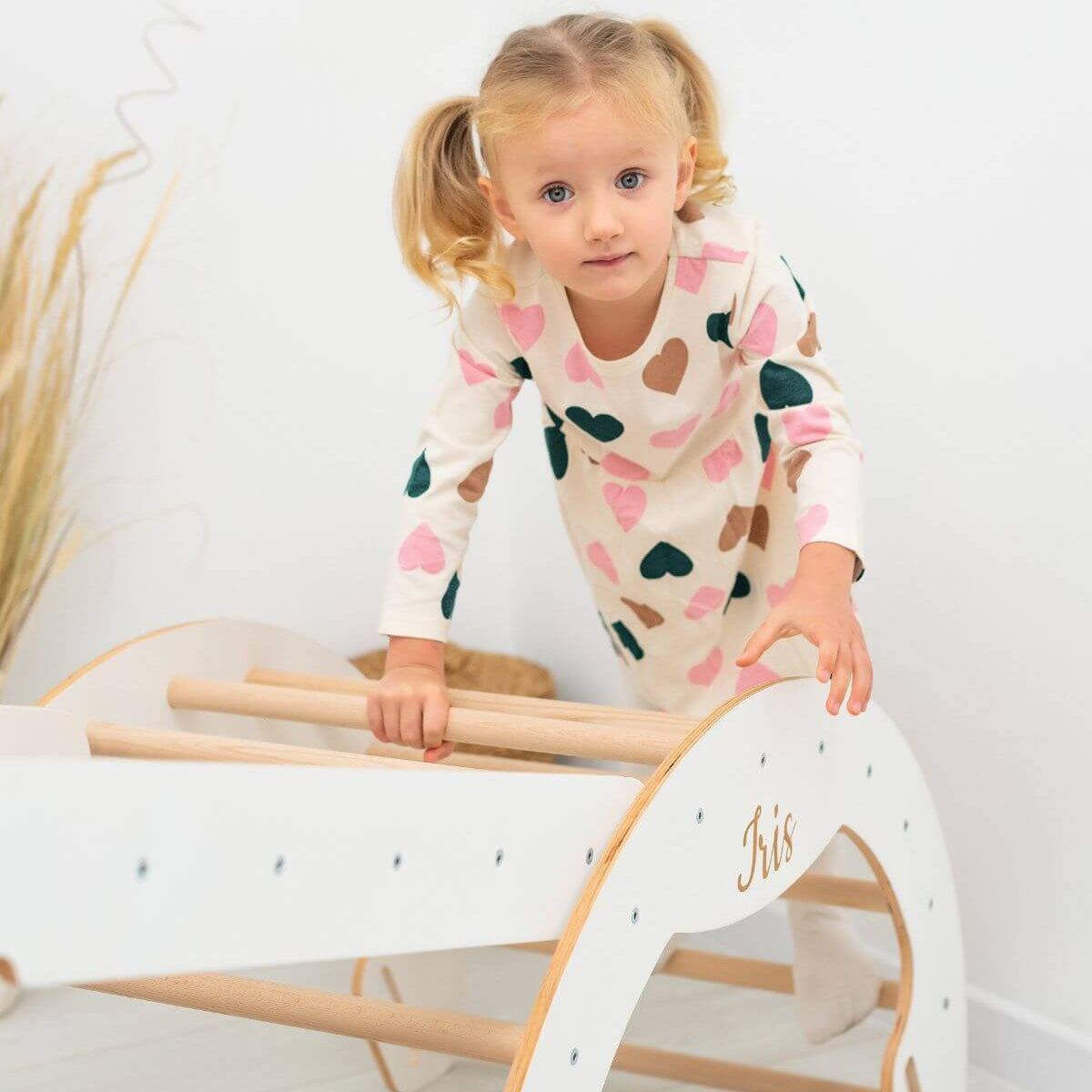 Enjoy the Wood 3 in 1 Pikler Triangle Set: Pikler Triangle + Arch + Ladder