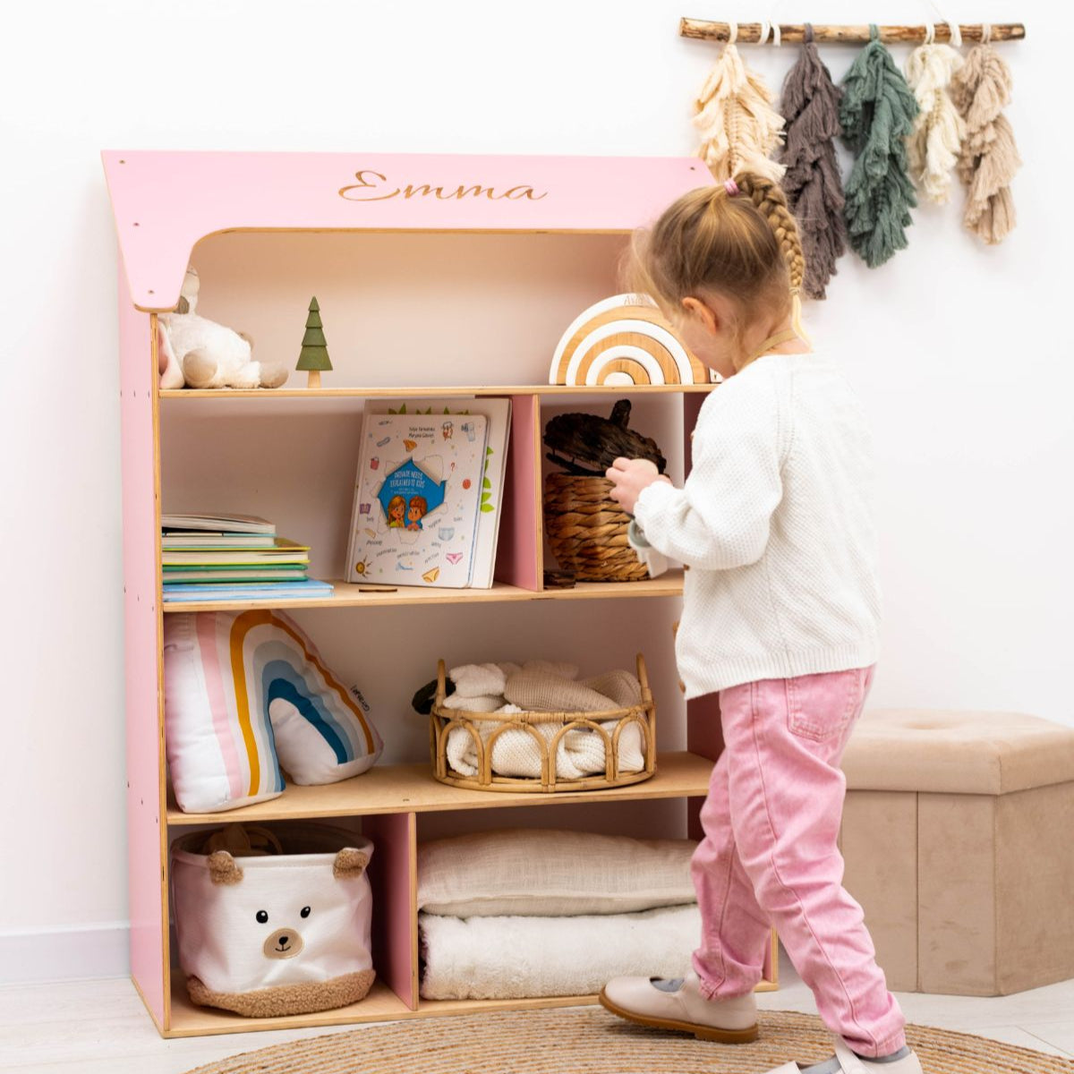 Enjoy the Wood Doll House Bookcase