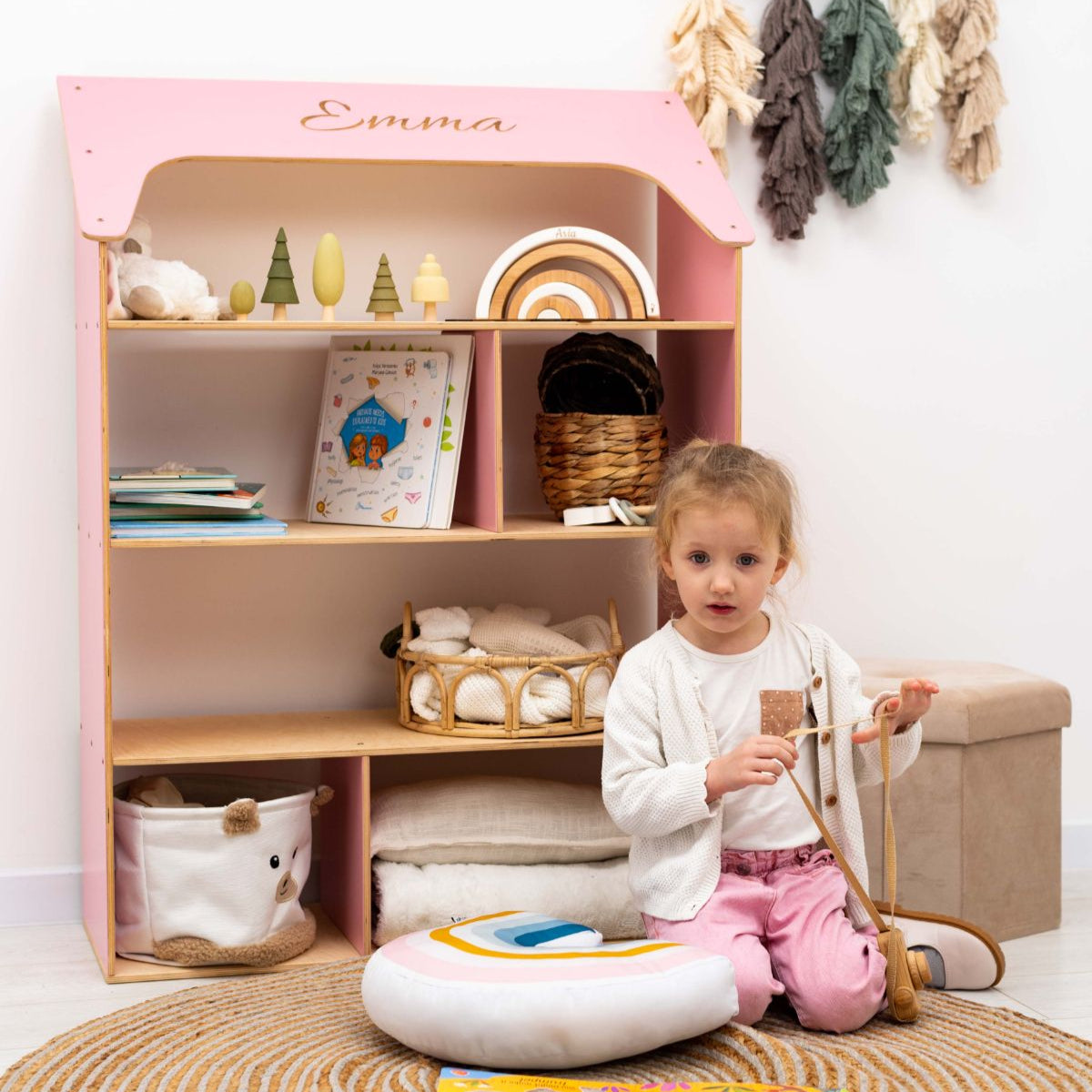 Enjoy the Wood Doll House Bookcase