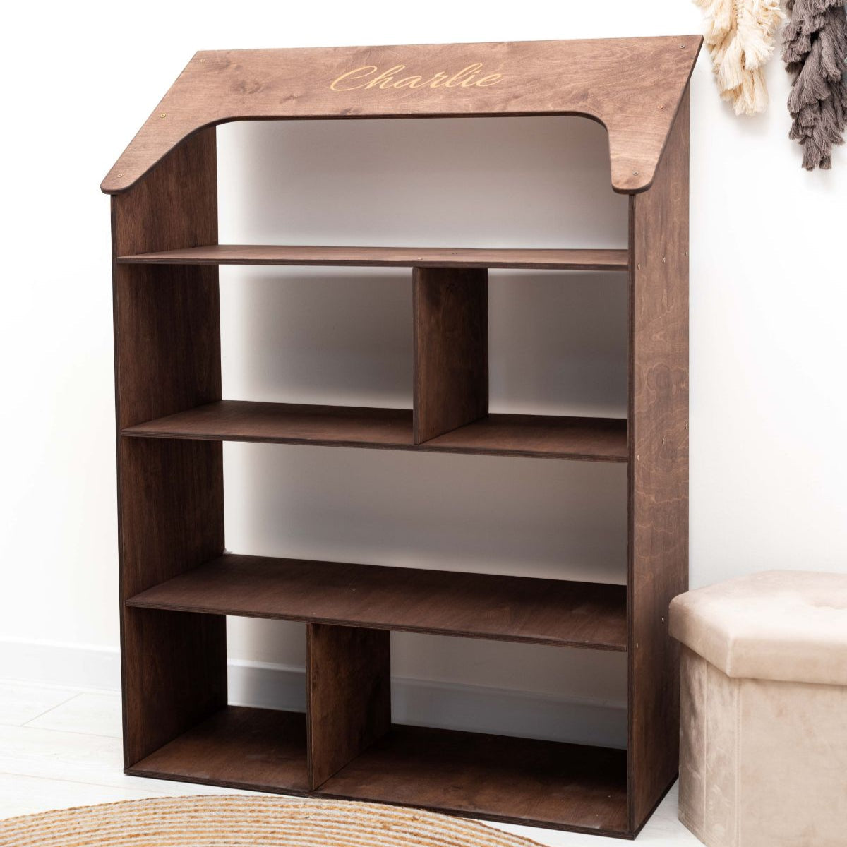 Enjoy the Wood Doll House Bookcase