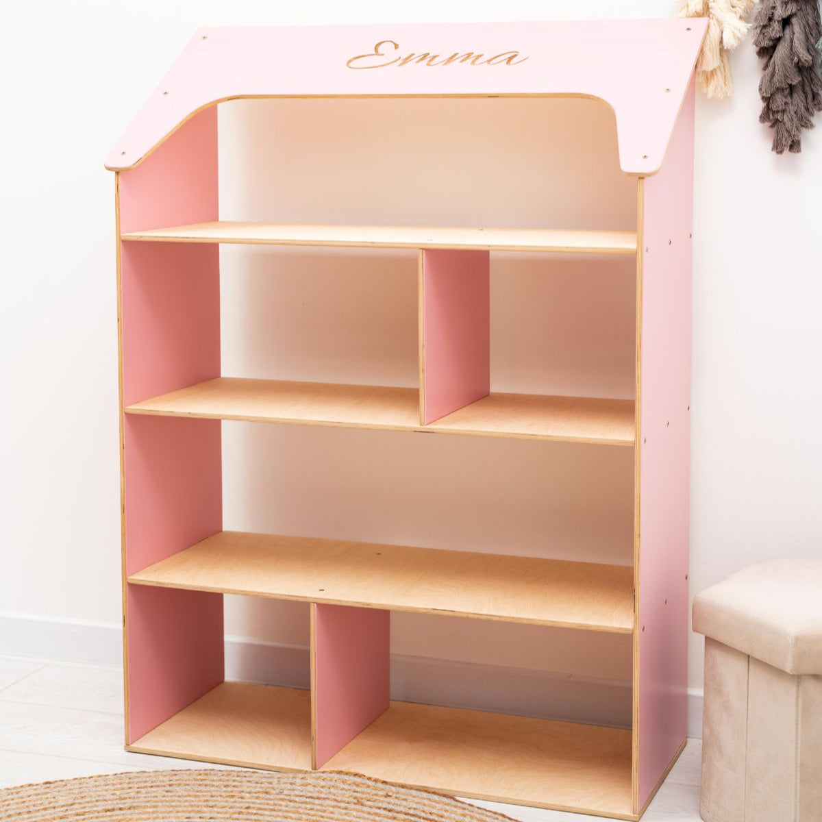 Enjoy the Wood Doll House Bookcase