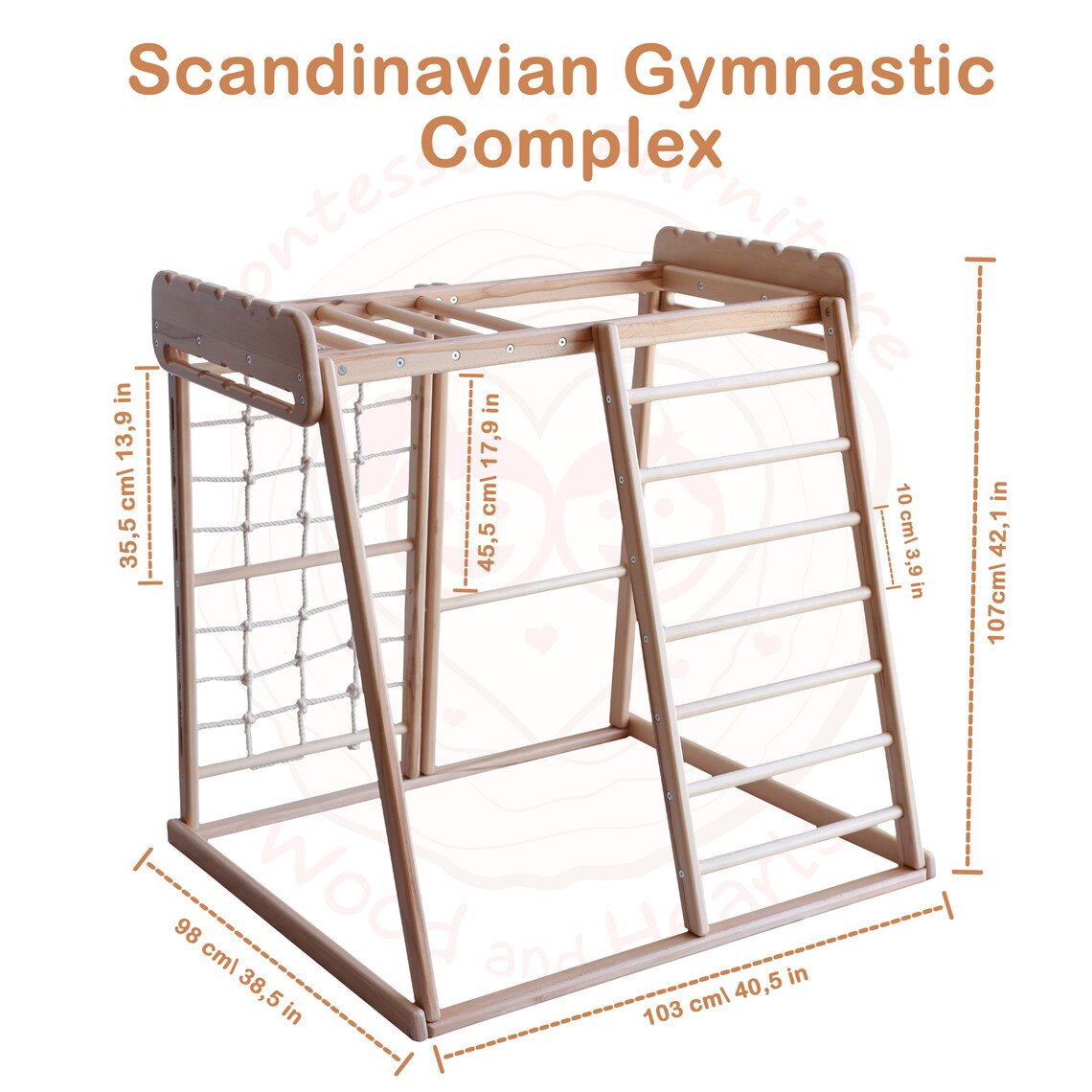 Woodandhearts Indoor Jungle Gym