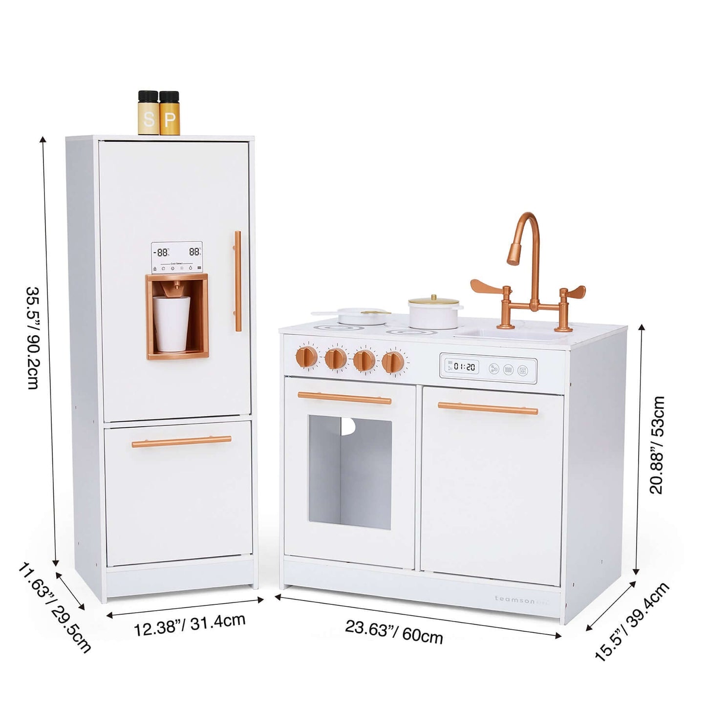 Teamson Kids Little Chef Milano Two-Piece Modular Modern Delight Play Kitchen TD-13811A specifications