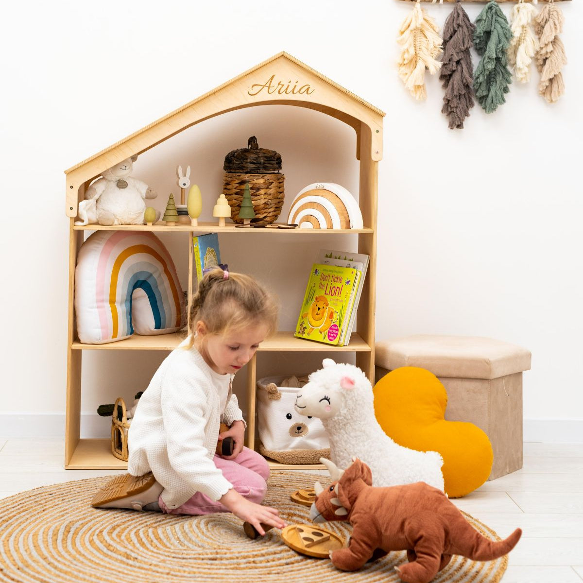 Enjoy the Wood Wooden Dollhouse Bookshelf