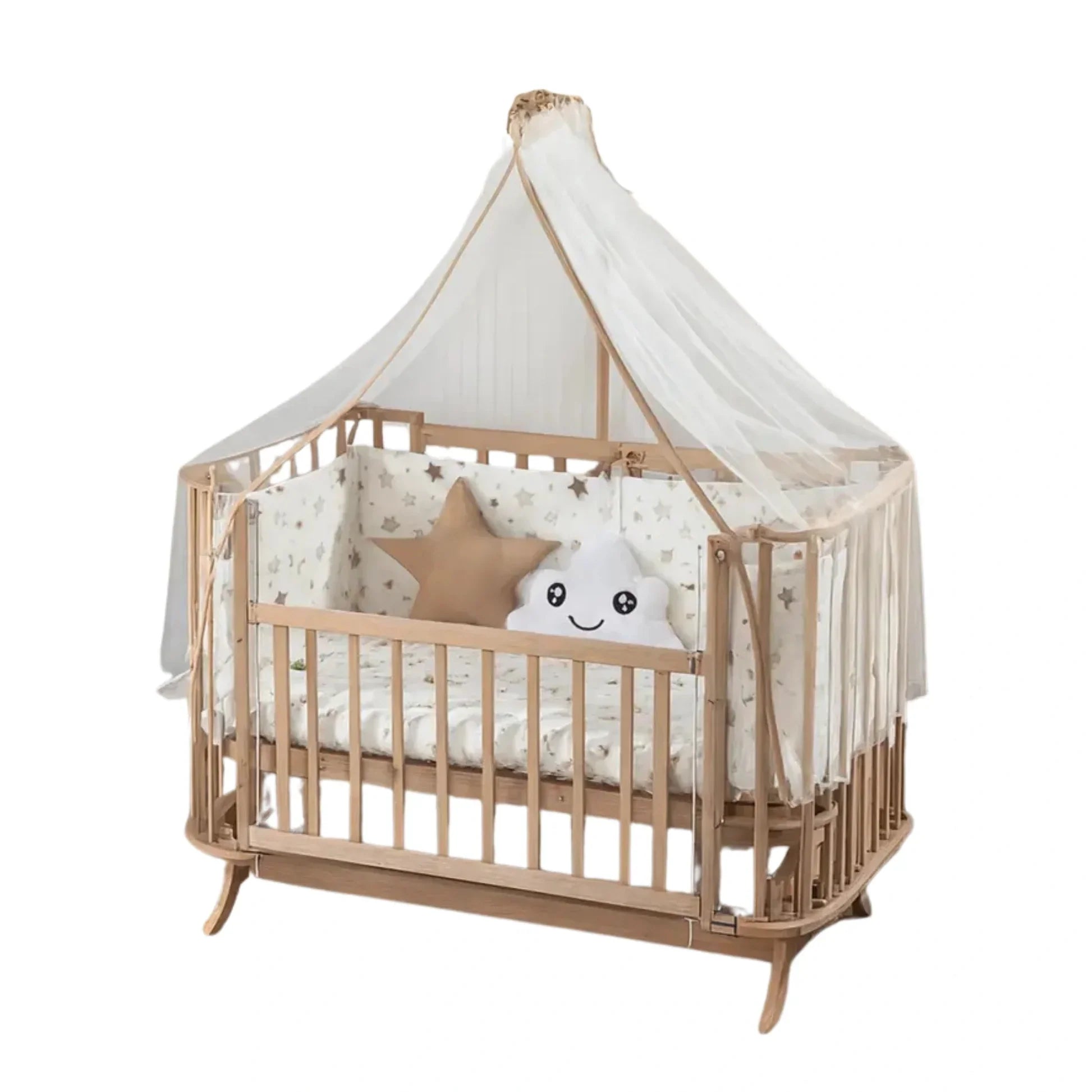 Wooden Bassinet & Bedside Sleeper