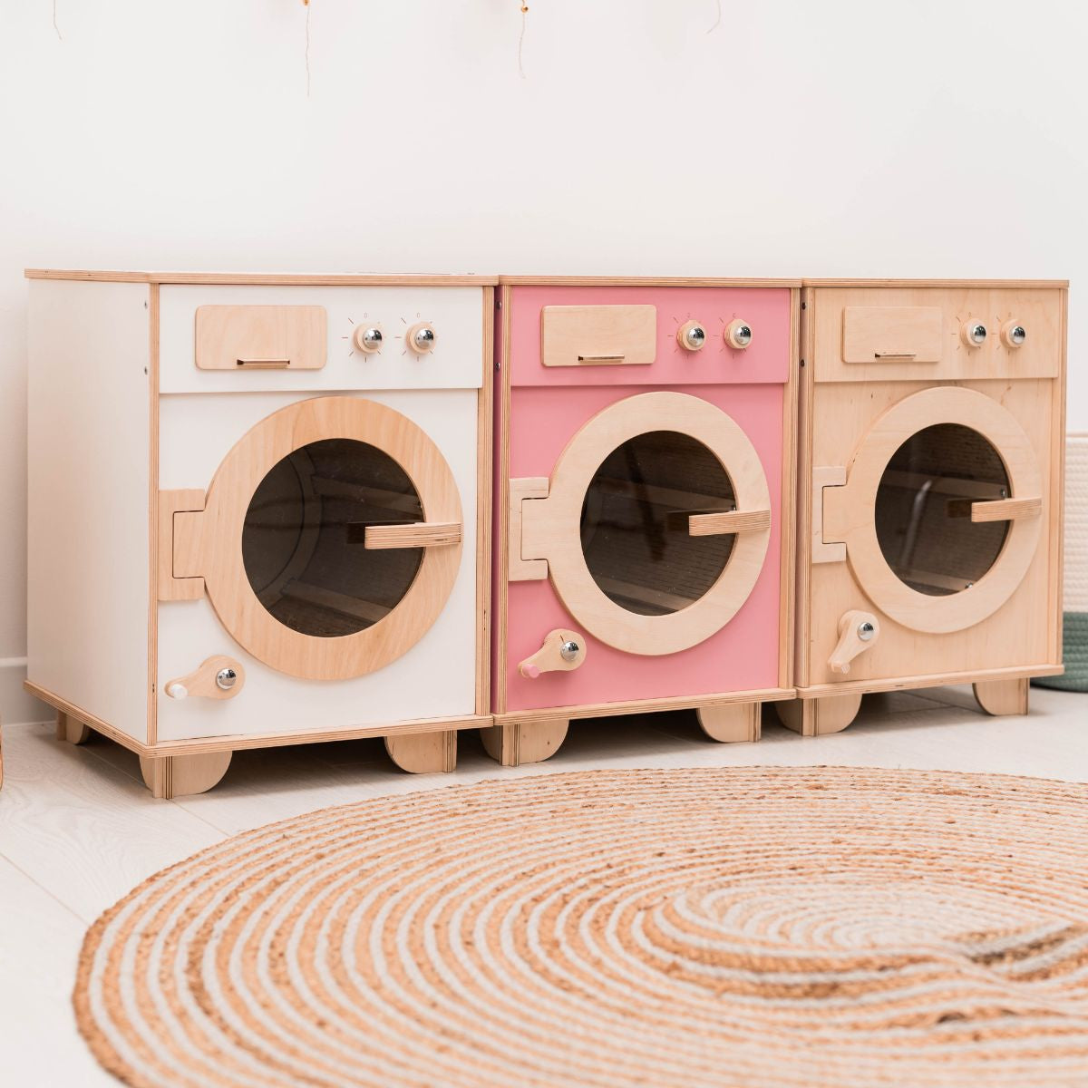 Enjoy the Wood Natural Wooden Toy Washing Machine