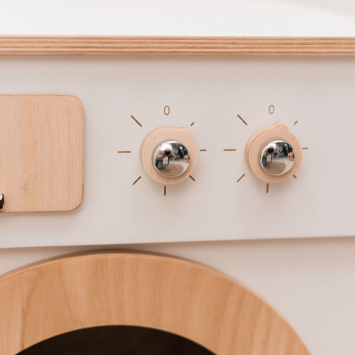 Enjoy the Wood Natural Wooden Toy Washing Machine