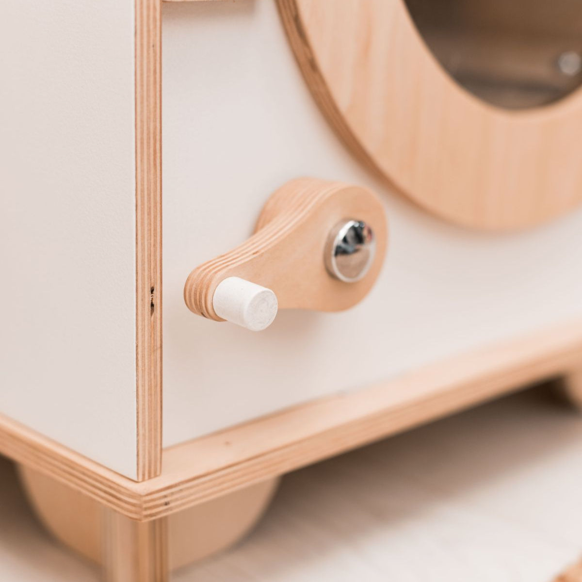 Enjoy the Wood Natural Wooden Toy Washing Machine