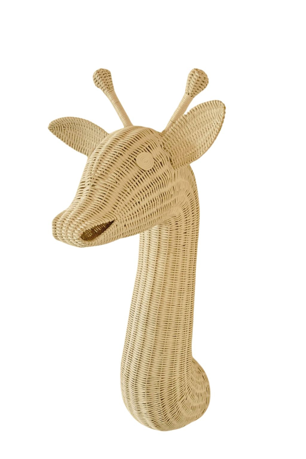 Lullaby Rattan Rattan Giraffe Wall Decor – Boho Nursery & Kids Room Wall Art | Handmade Safari Animal Decor