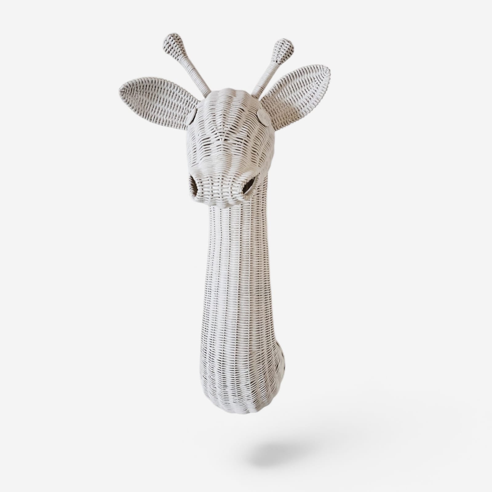 Lullaby Rattan Rattan Giraffe Wall Decor – Boho Nursery & Kids Room Wall Art | Handmade Safari Animal Decor