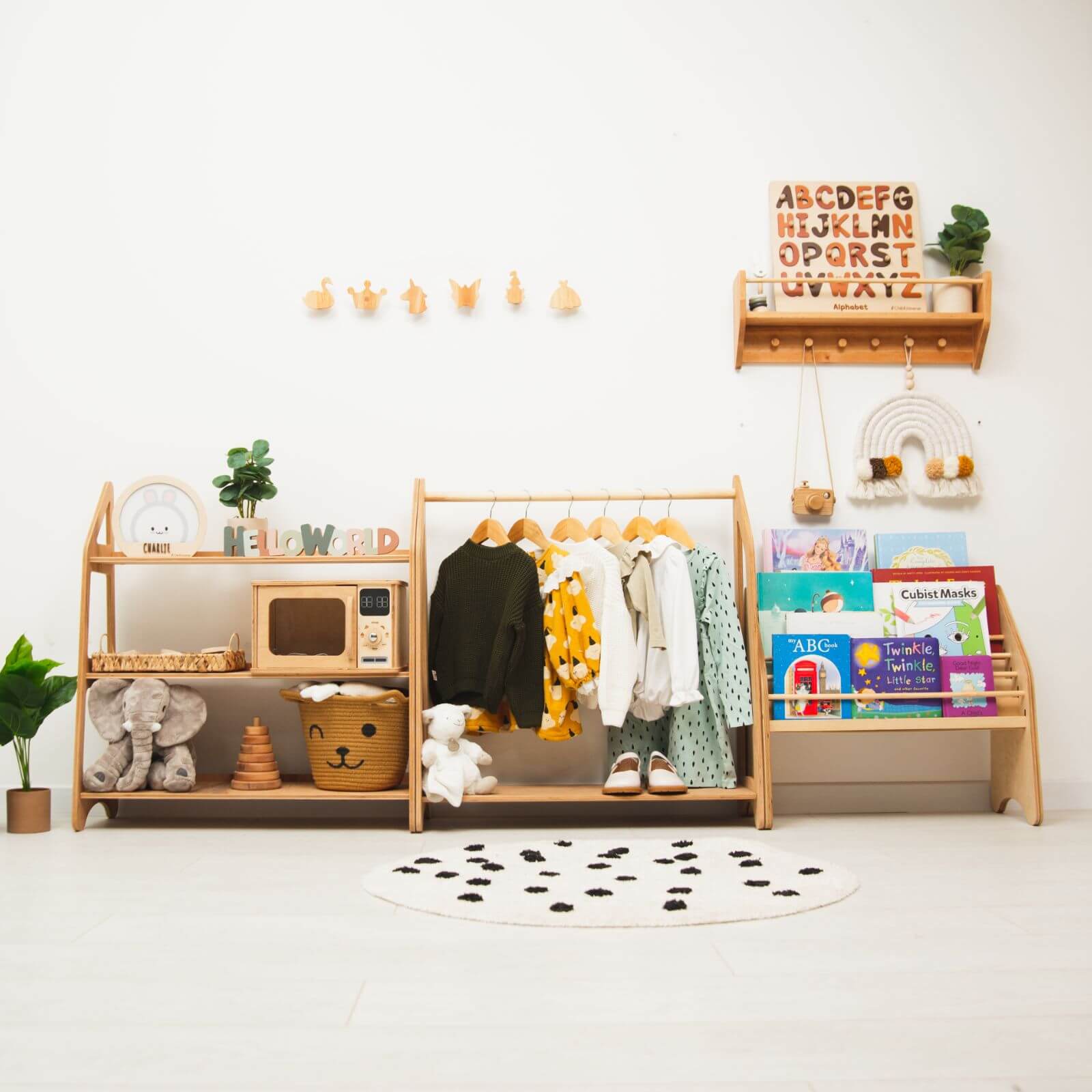 Enjoy the Wood Playroom Organization Furniture
